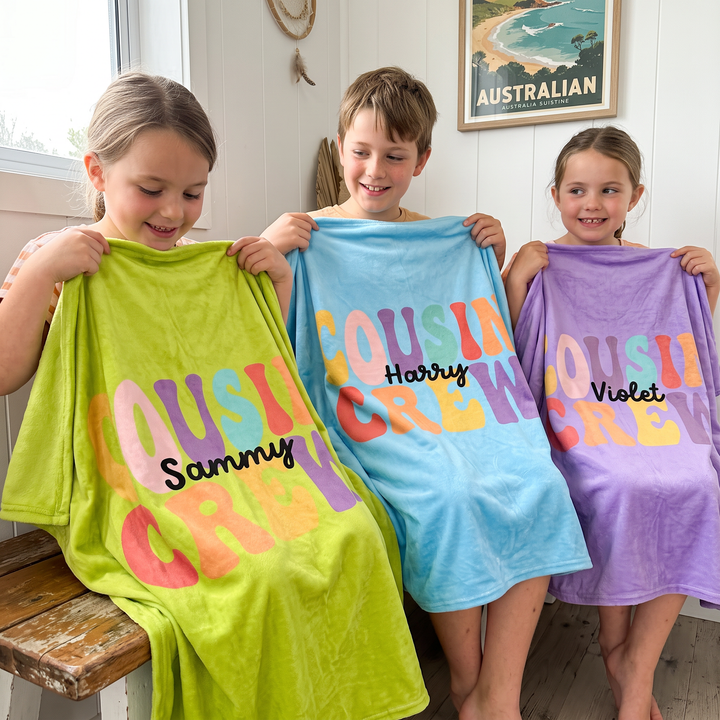 Cousin Crew Personalised Blanket