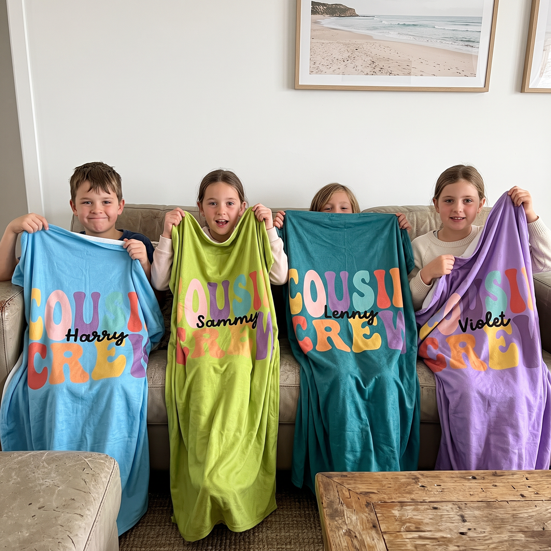 Cousin Crew Personalised Blanket