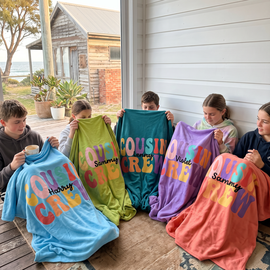 Cousin Crew Personalised Blanket
