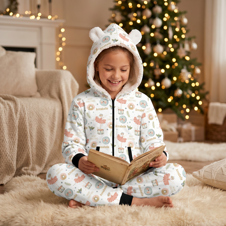 Personalised Christmas Hooded Onesie