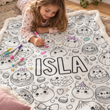Dumpling Squishy Colouring Blanket