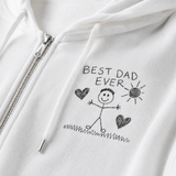 Personalised Kids Drawing Hoodie for Dad