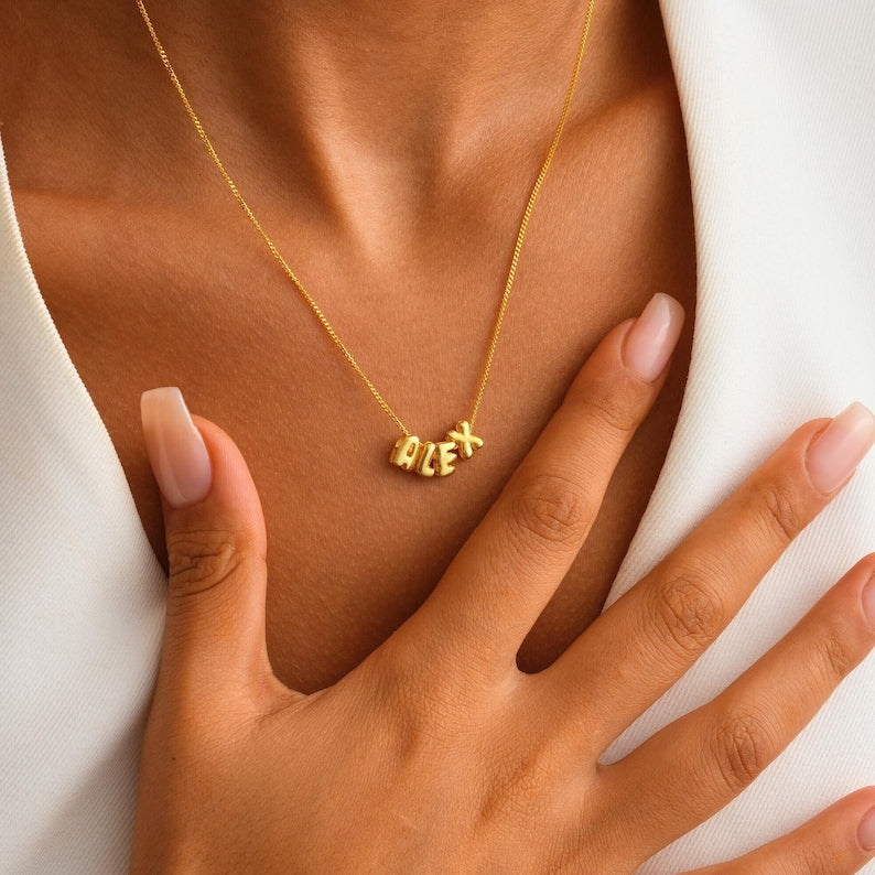 Bubble Name Necklace