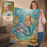 Personalised Photo Face Swap Blanket