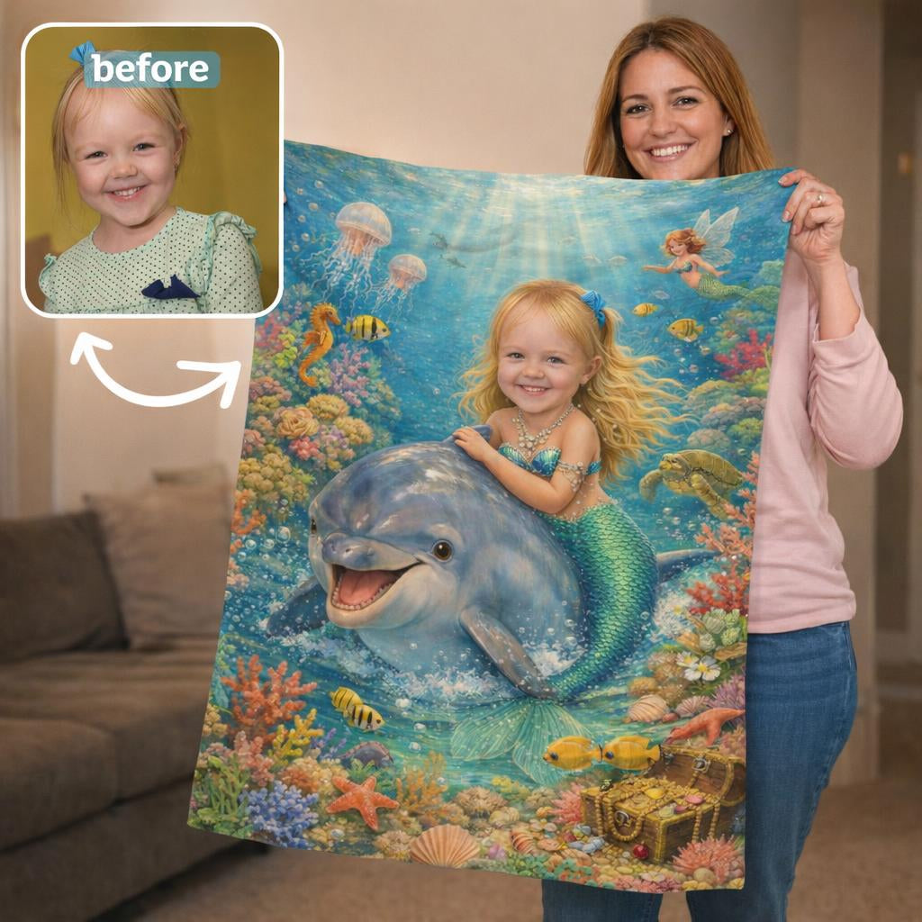 Personalised Photo Face Swap Blanket