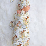 Personalised Swaddle & Beanie Set