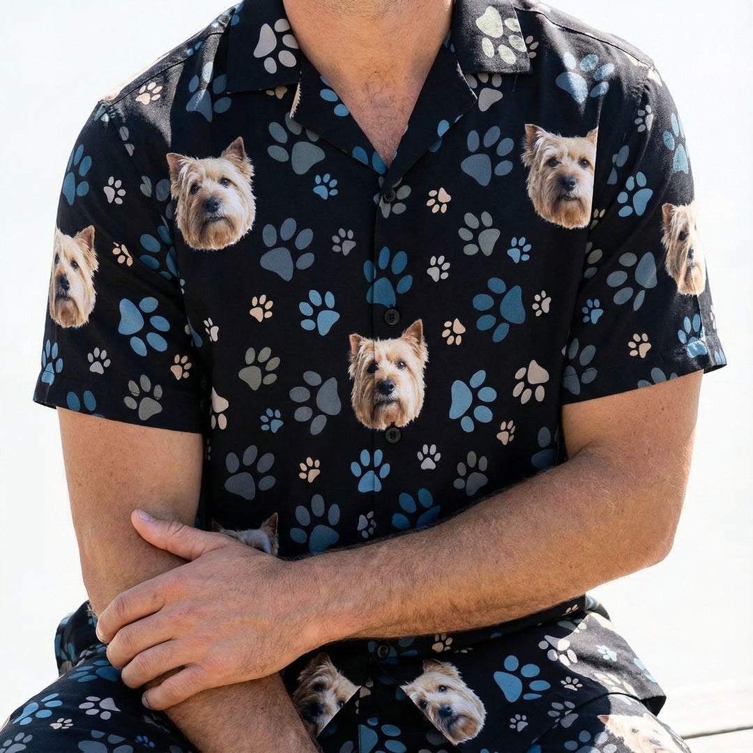 Pet Pyjama Set – Custom Dog Print Short Pyjamas