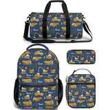 boys backpack lunch bag duffle bag combo