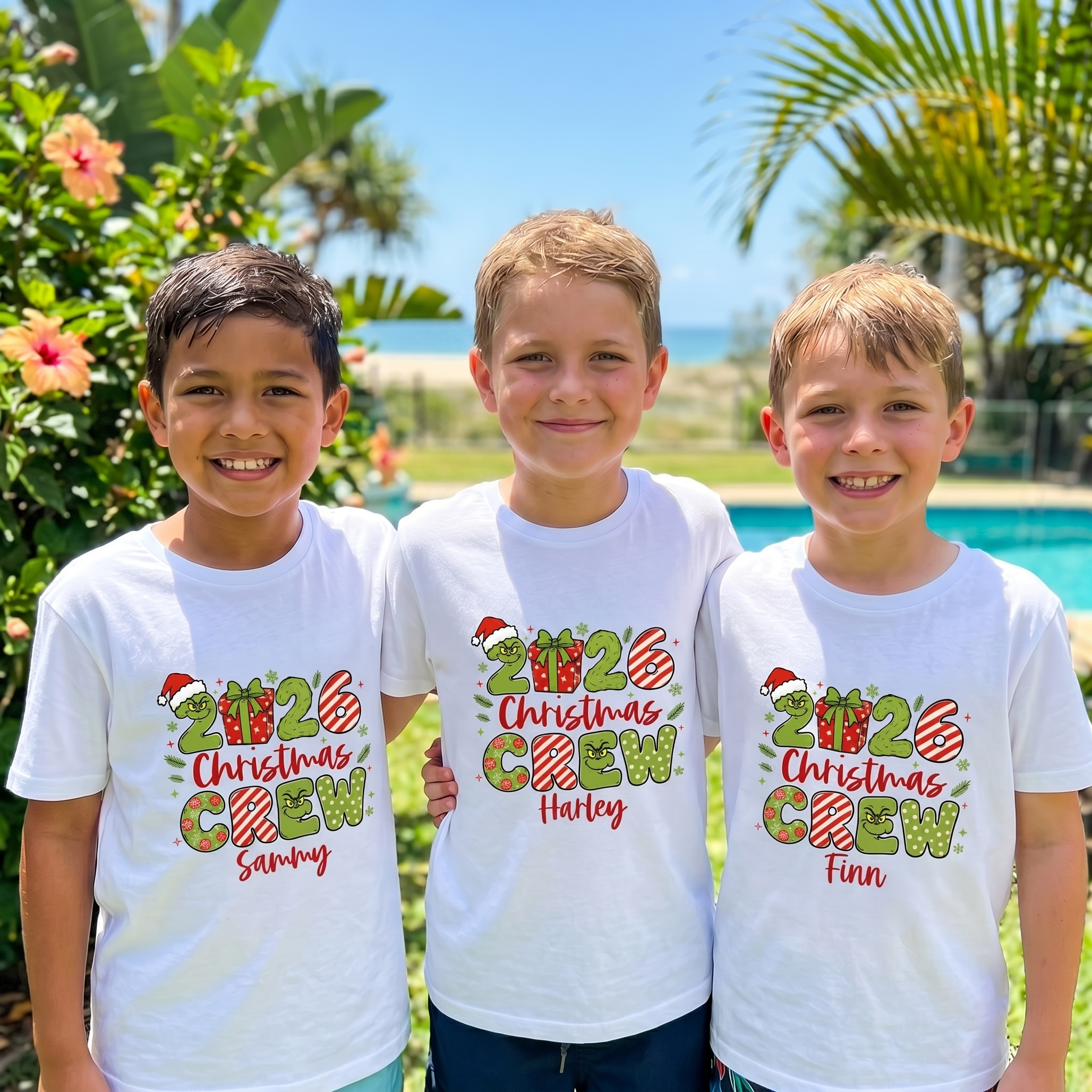 Mean One Christmas Crew Family T-Shirt