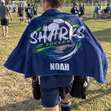 Soccer Splash Personalised Towel