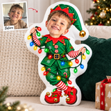 Personalised Elf Photo Cushion