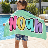 Candy Pop Personalised Beach Towel