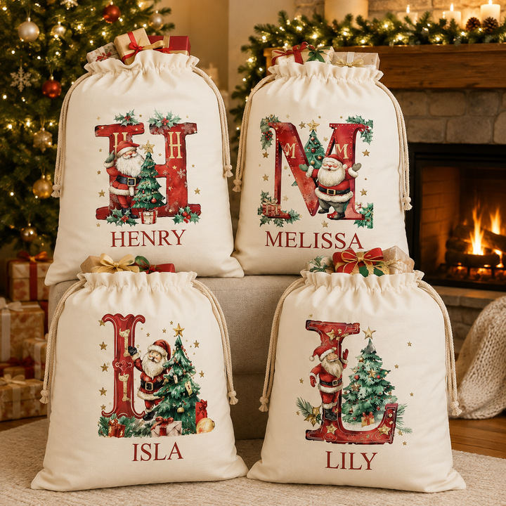 Santa Monogram Santa Sack