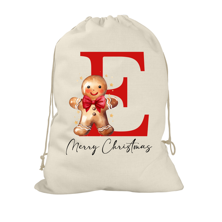 Gingerbread Man Santa Sack