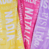 Name Collage Personalised Beach Towel