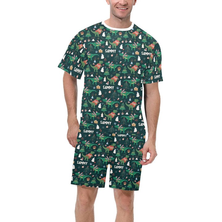 Personalised Christmas Men's Pyjamas - Short Sleeve - The Custom Co