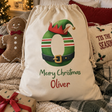 Elf Alphabet Santa Sack