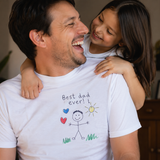 Personalised Kids Drawing T-Shirt for Dad