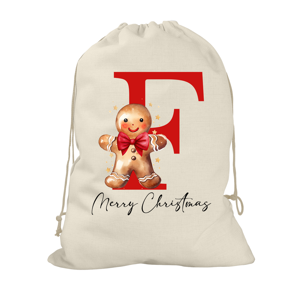 Gingerbread Man Santa Sack