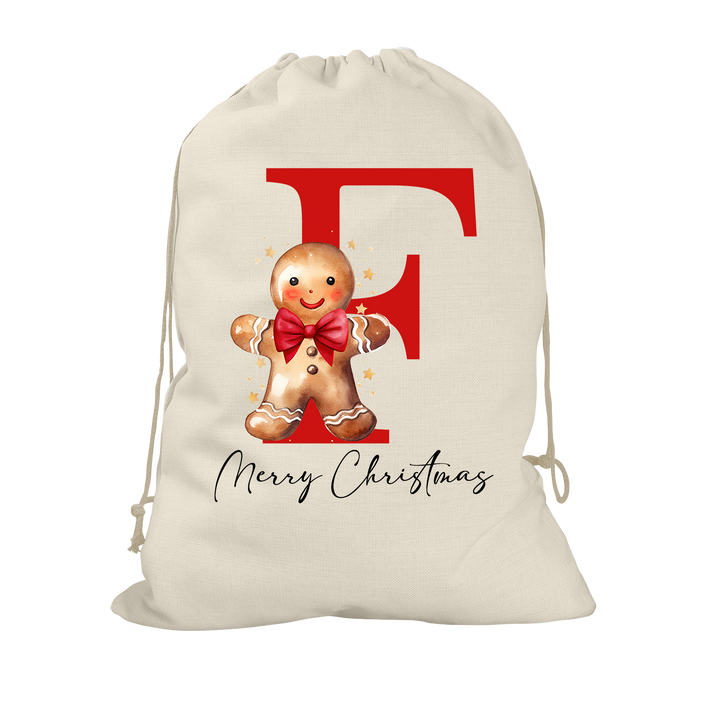 Gingerbread Man Santa Sack