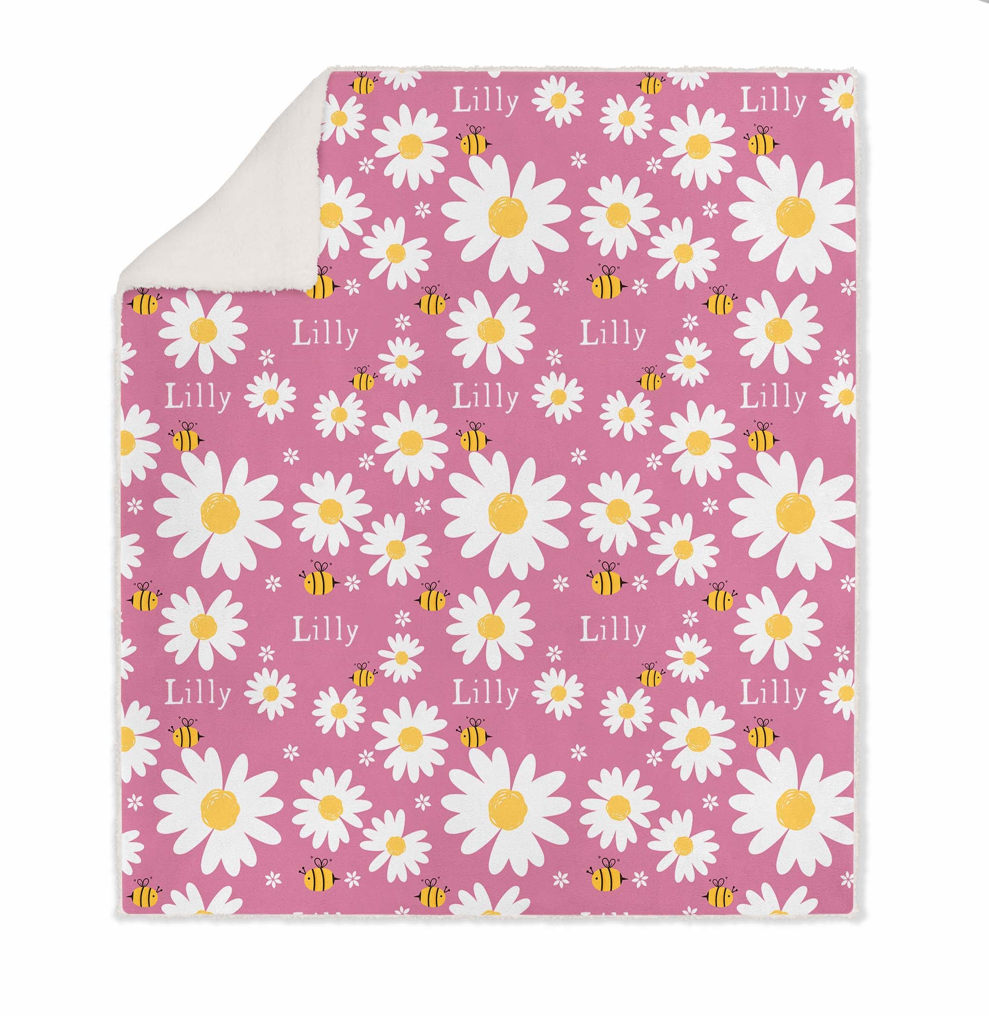 FLOWER SHERPA BLANKET