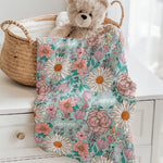 personalised baby blankets floral