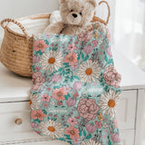 personalised baby blankets floral