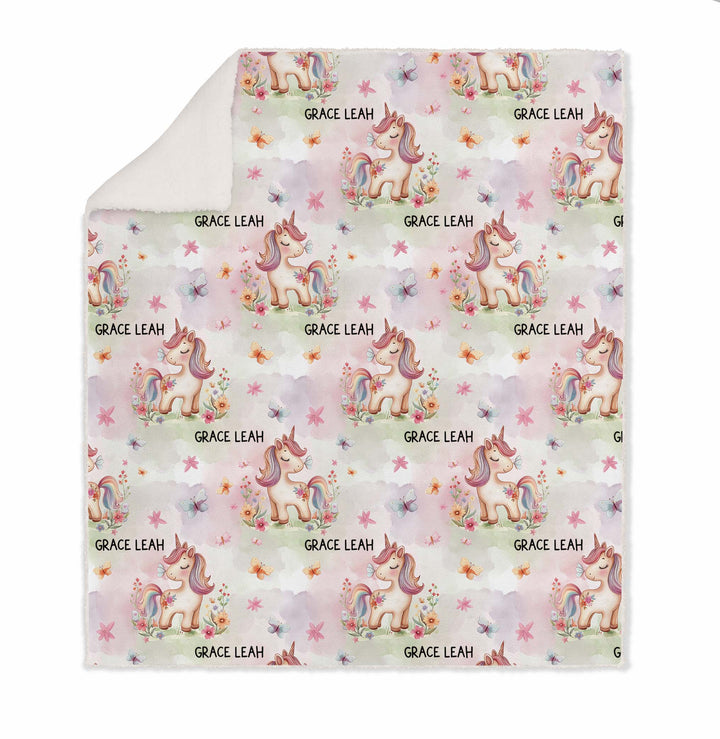 UNICORN SHERPA BLANKET