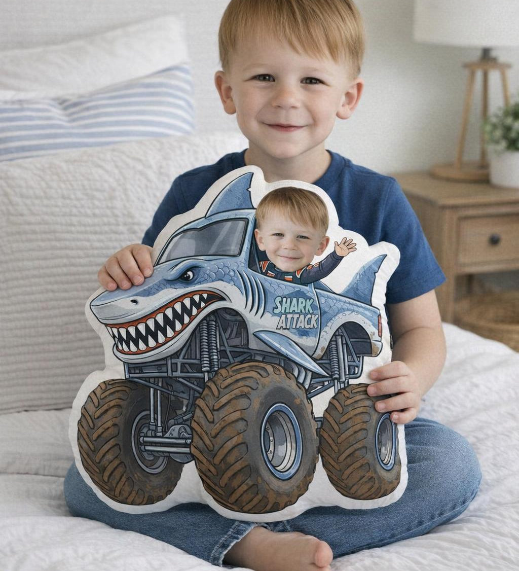 Personalised Photo Face Pillow – Custom Character Cushion