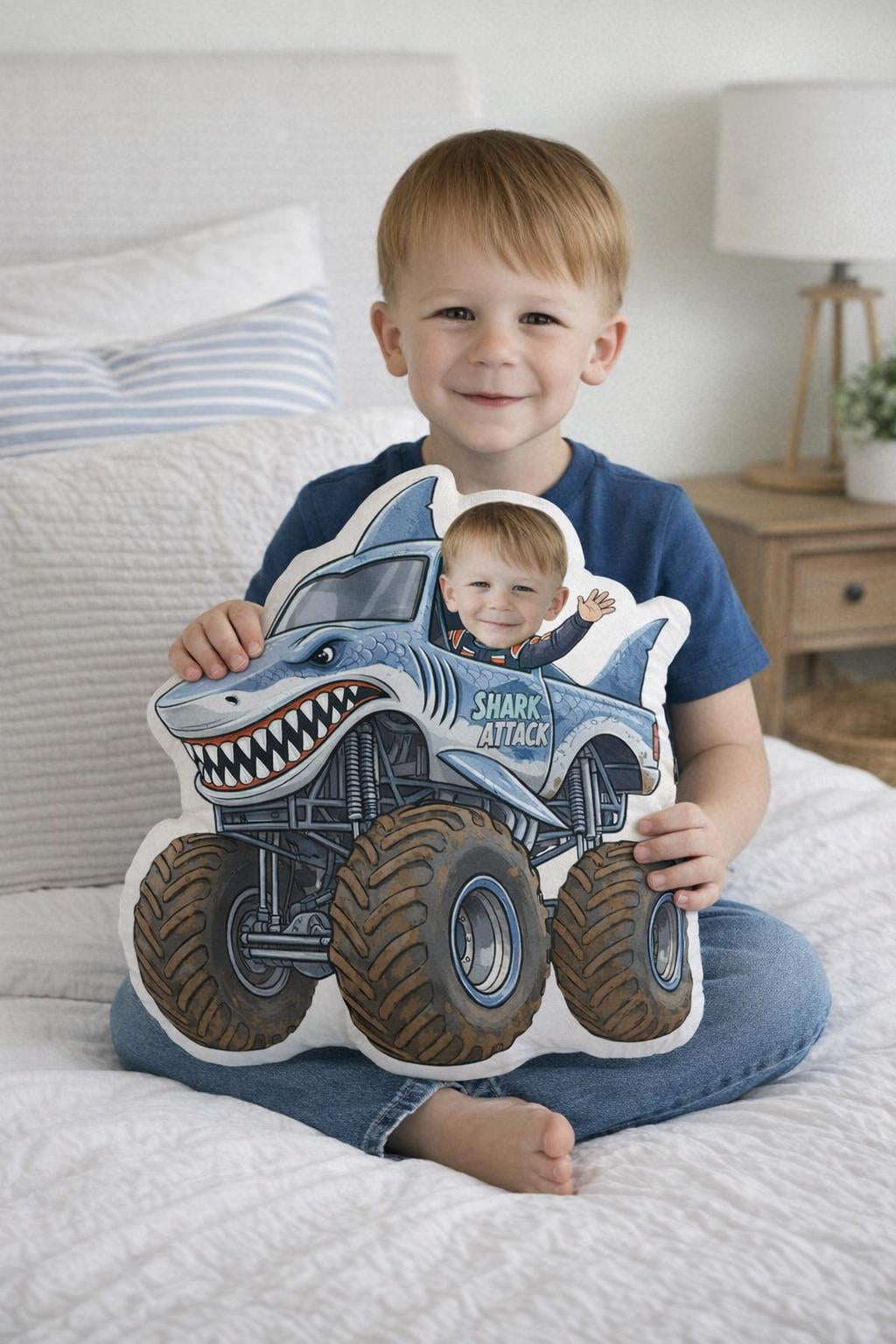 Personalised Photo Face Pillow – Custom Character Cushion