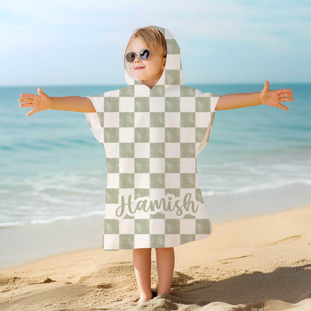 Personalised kids hooded towel