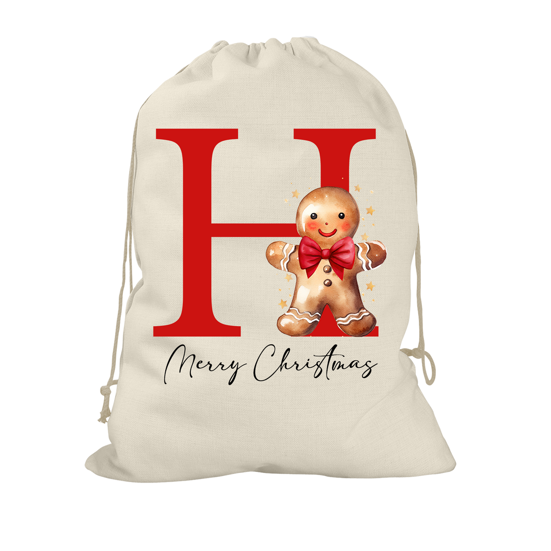 Gingerbread Man Santa Sack