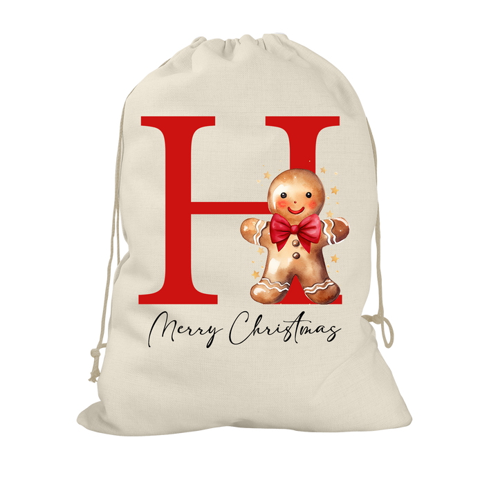 Gingerbread Man Santa Sack