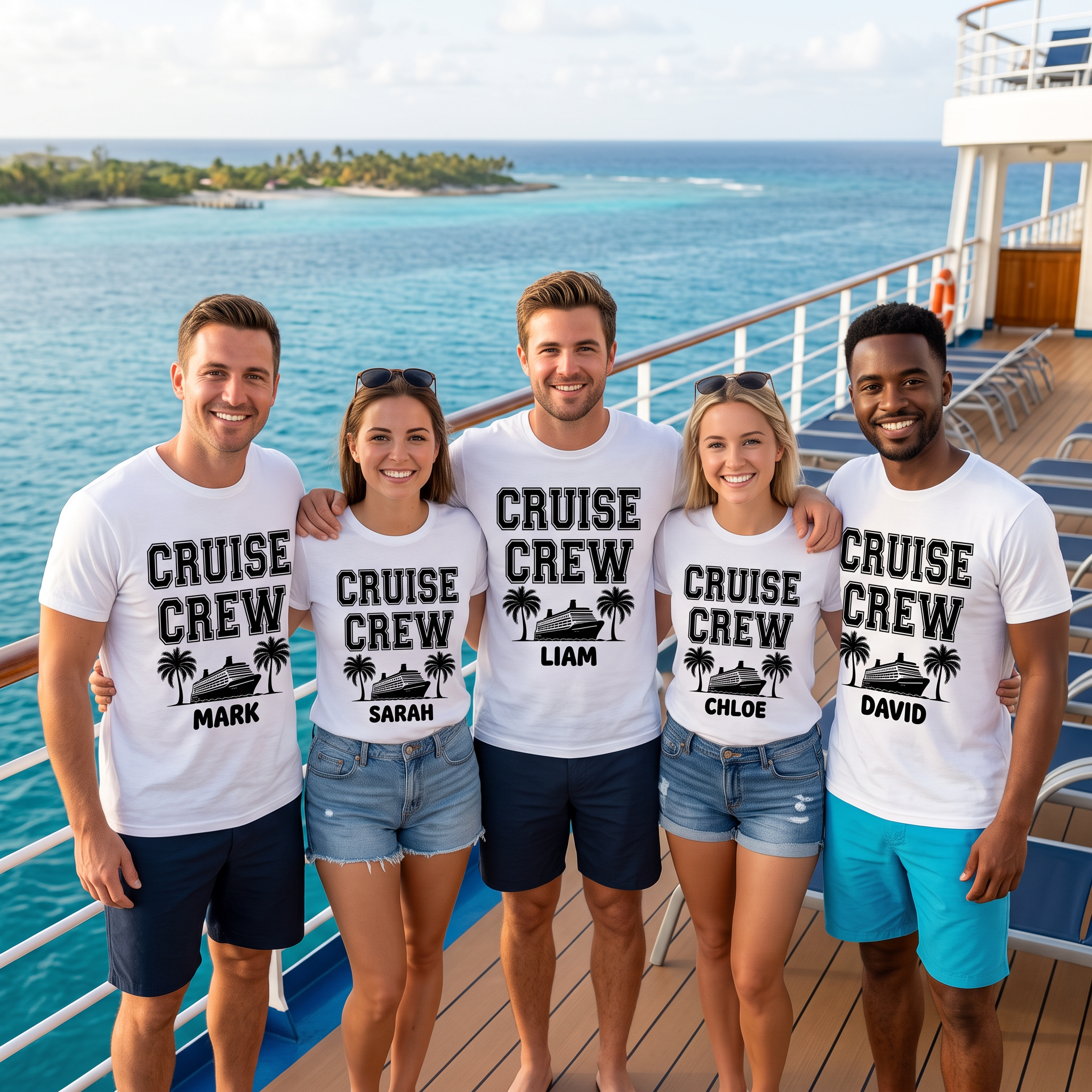 Matching Cruise Crew Summer t-shirt for the family - The Custom Co