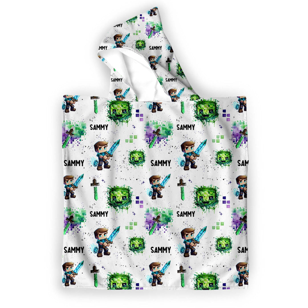MINECRAFT HOODED TOWEL