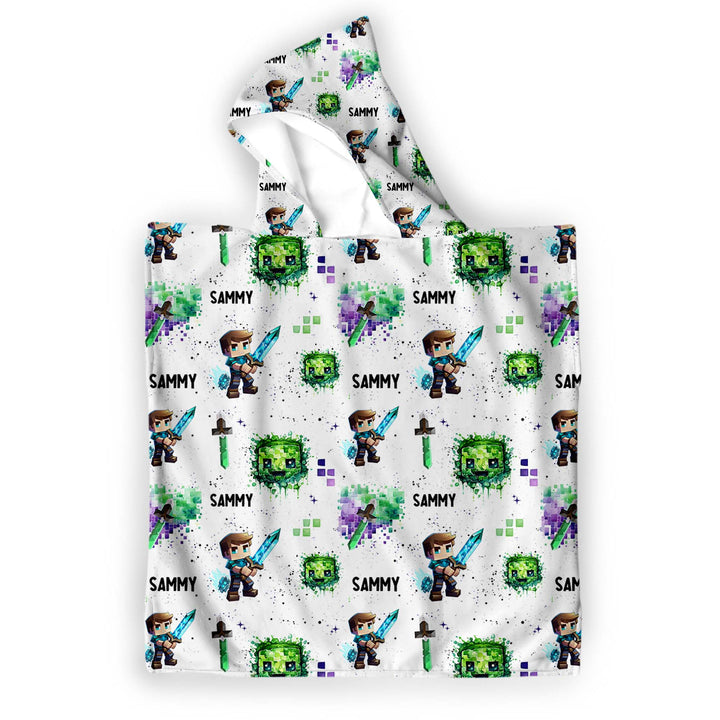 MINECRAFT HOODED TOWEL