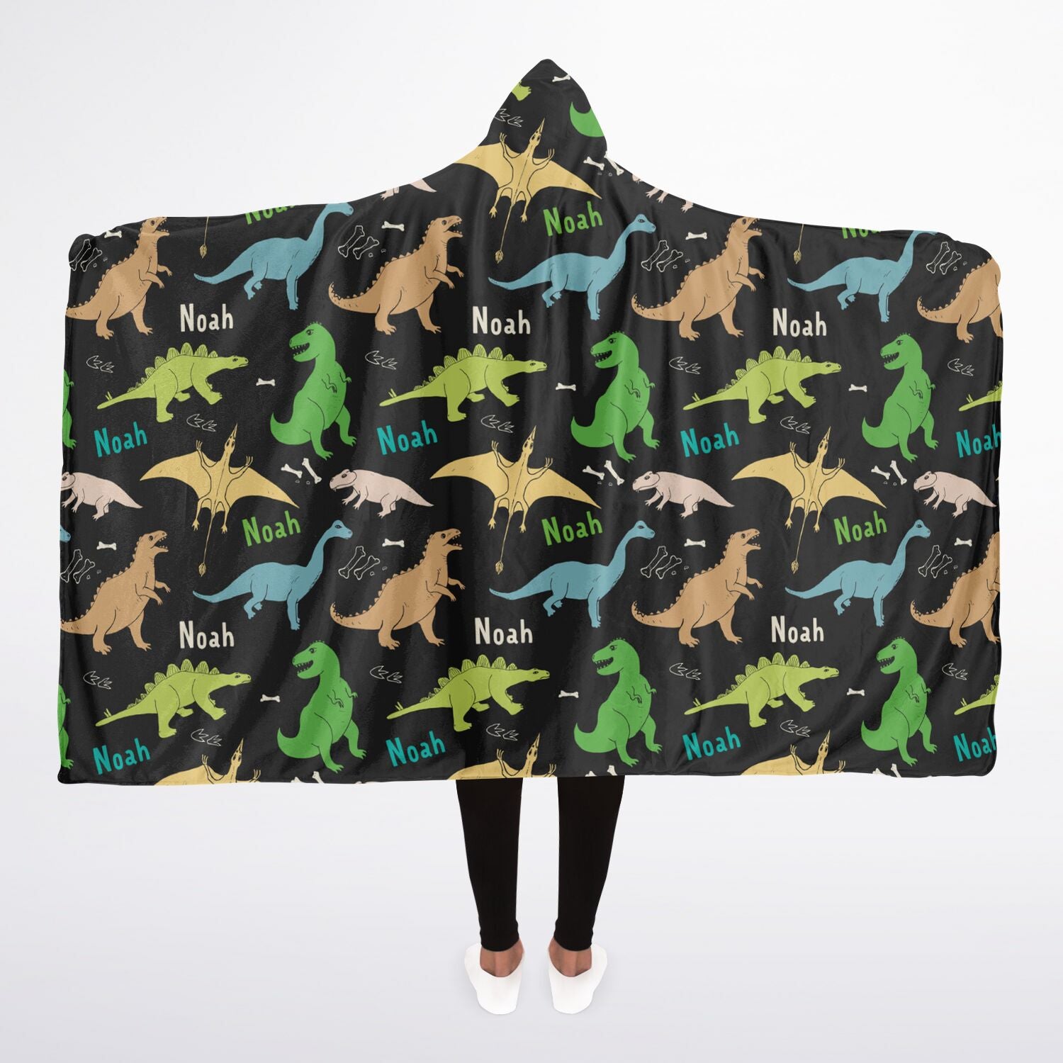 HOODED BLANKET DINOSAURS