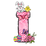 Easter Bow Initial Enamel Mug