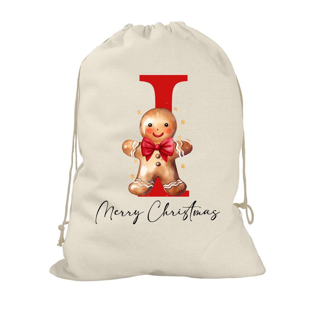 Gingerbread Man Santa Sack