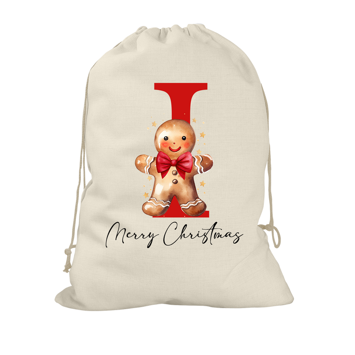 Gingerbread Man Santa Sack