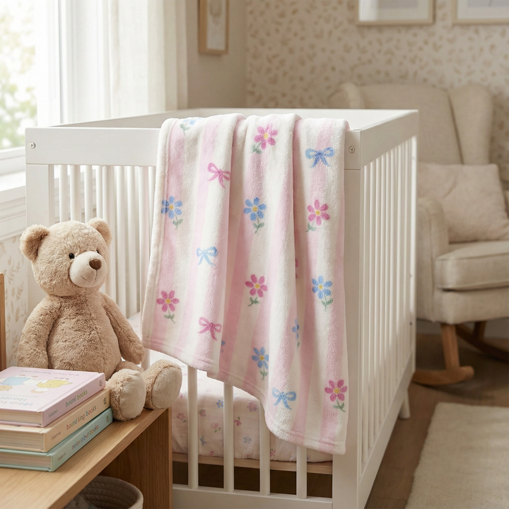 Bows &amp; Daisies Blanket