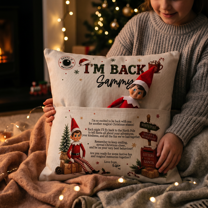 Elf Mail Pocket Cushion
