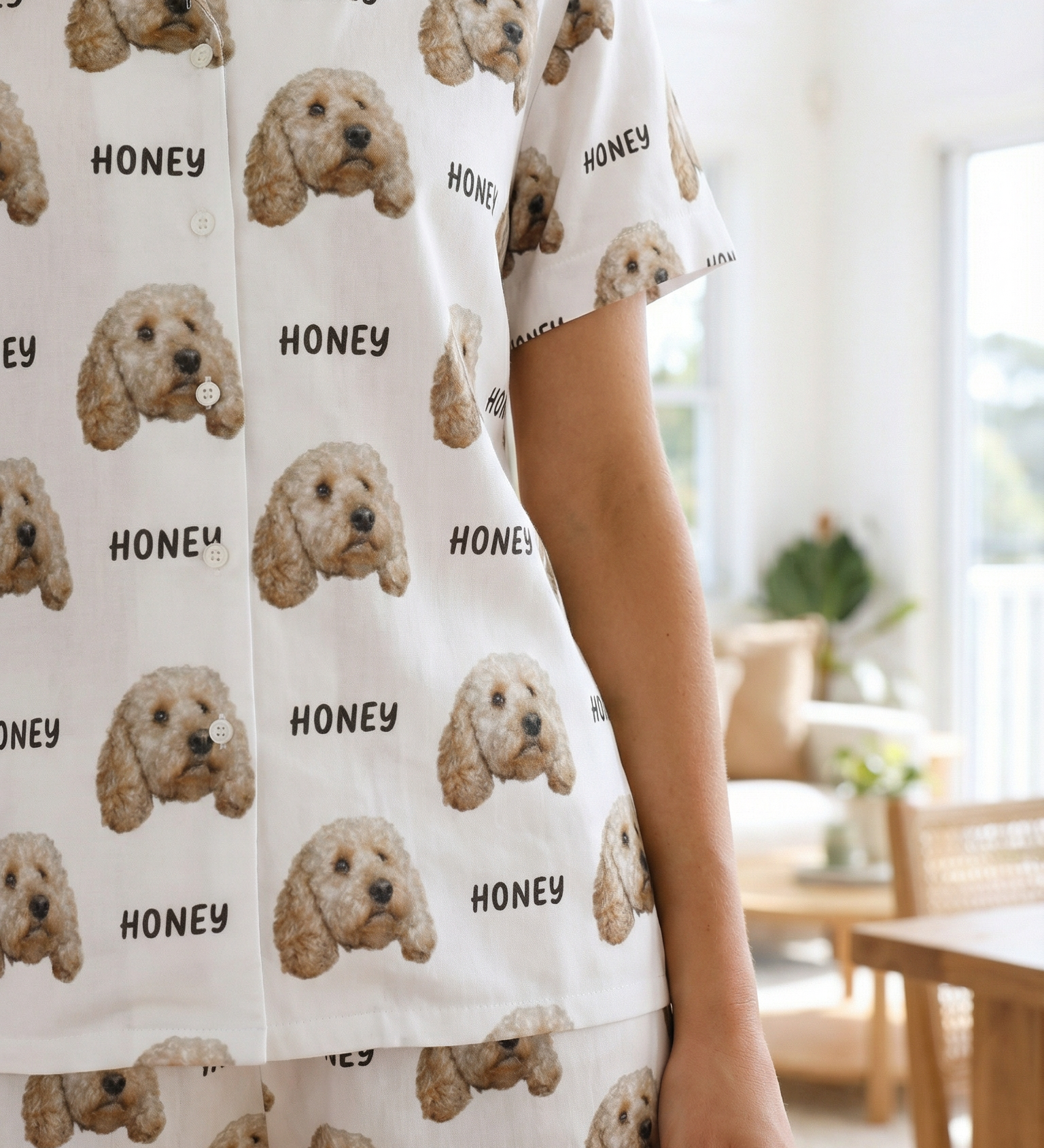 pet pyjamas with name and face