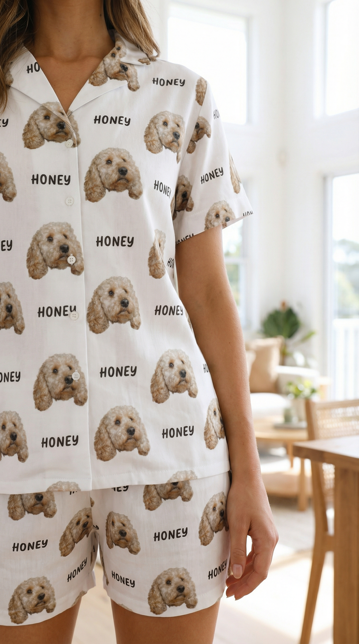 pet pyjamas with name and face