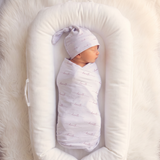 Sweet Signature - Personalised Baby Swaddle & Beanie Set