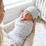 Sweet Signature - Personalised Baby Swaddle & Beanie Set