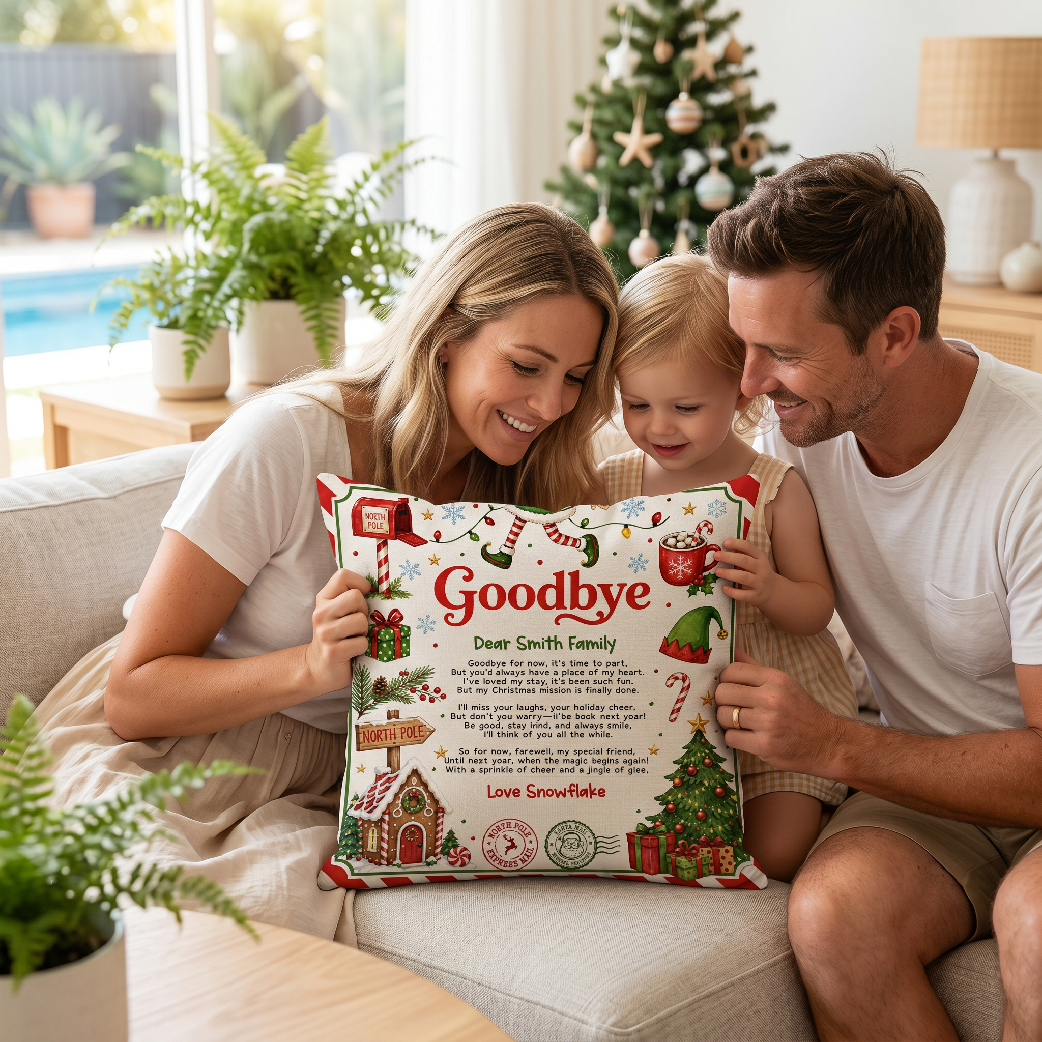 Christmas Goodbye Cushion