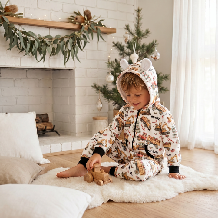 Personalised Christmas Hooded Onesie