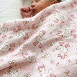 Personalised Muslin Swaddle Wrap
