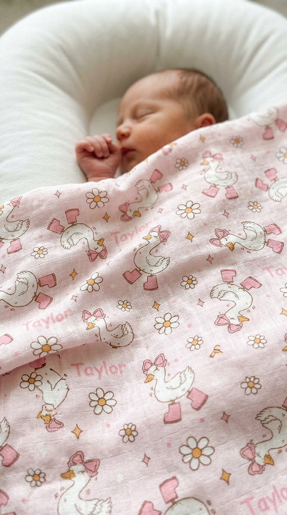 Personalised Muslin Swaddle Wrap
